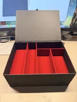 Larger Box with more Space and also larger charger slot.