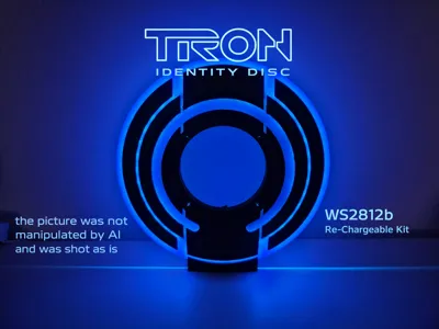 Tron Identity Disc [WLED / ESP32]