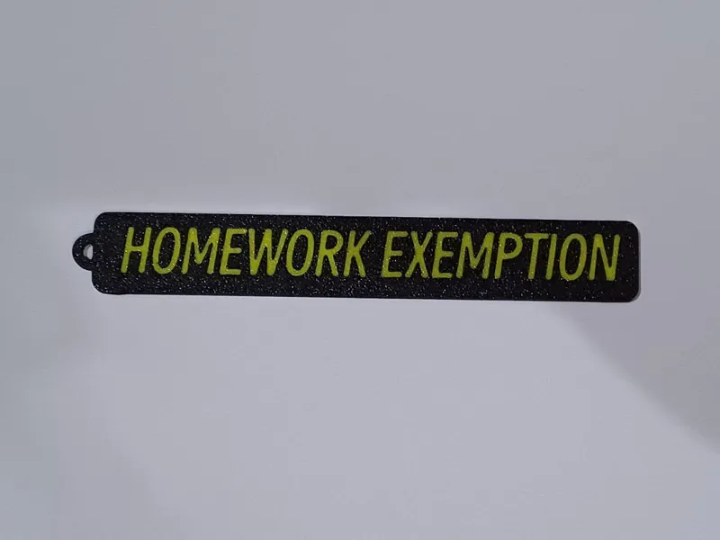 Homework Exemption Tags