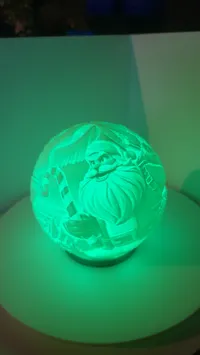 Sphère lithophanie Grinch contre Père Noël — photo 3