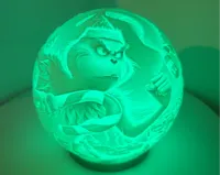 Sphère lithophanie Grinch contre Père Noël — photo 2