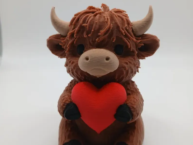 Valentines Day Highland Cow
