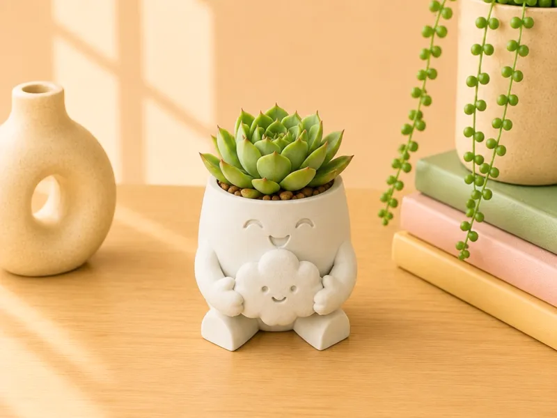 Mood Buddies Pot – Planter Collection | Cloudy