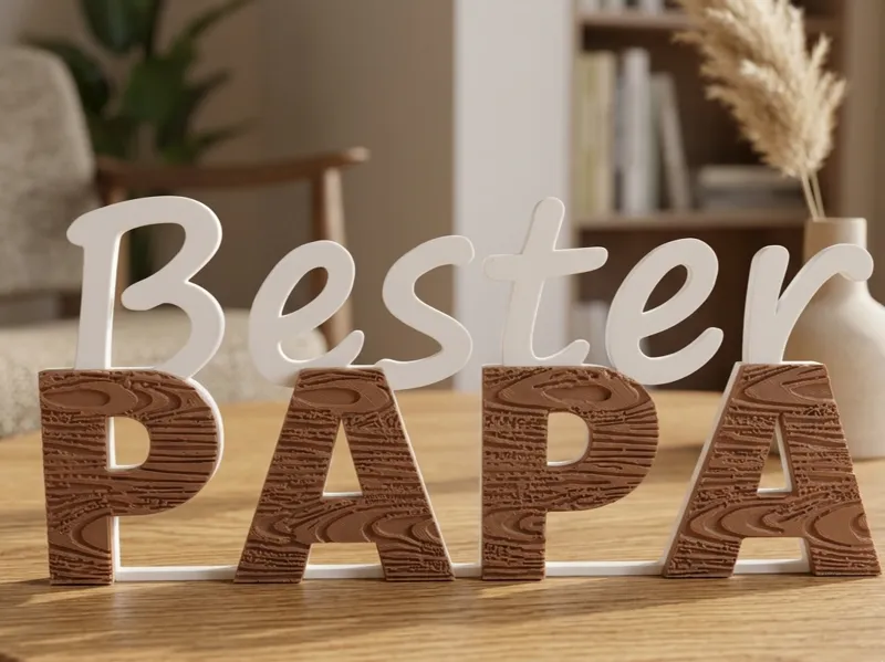 Bester Papa - Schriftzug