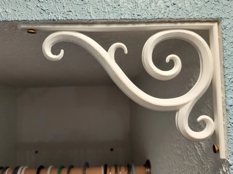 Corner Corbel Victorian Wrought Iron Style