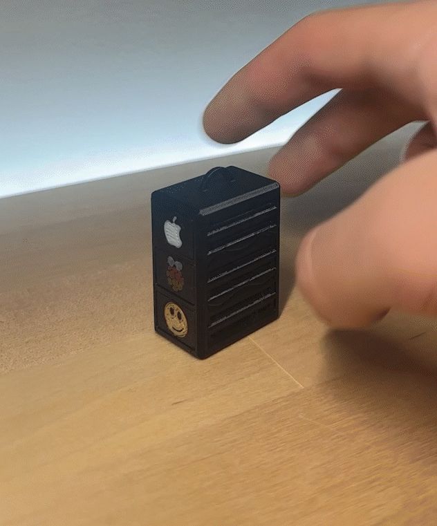 DataVault Keychain–Mini Server Rack Plus Drawers