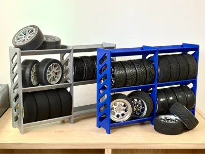 wheels shelf for rc cars