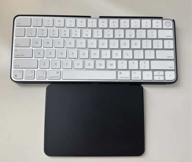 Apple trackpad and keyboard tray