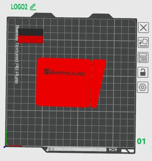 Miniatura 4 do modelo 3D 无支撑-一体打印-A1Miniscreen屏幕保护盖