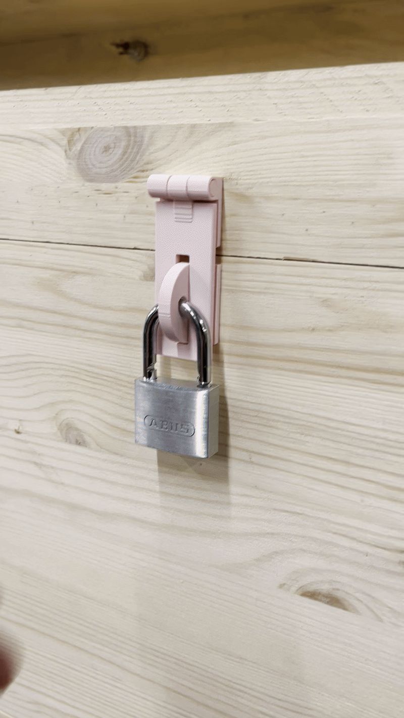 Latch lock for padlock