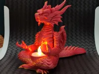 Photophore LED Dragon en méditation — photo 2