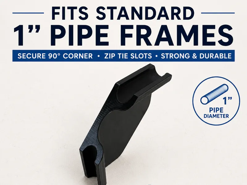 1" Pipe Frame Right Angle Corner Bracket 