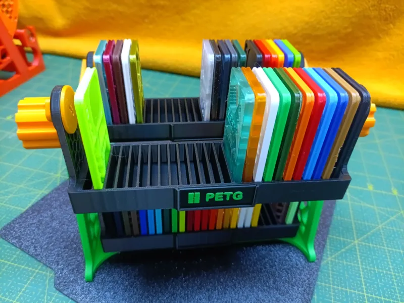 Filament Swatch Carousel - Rotating Holder Display