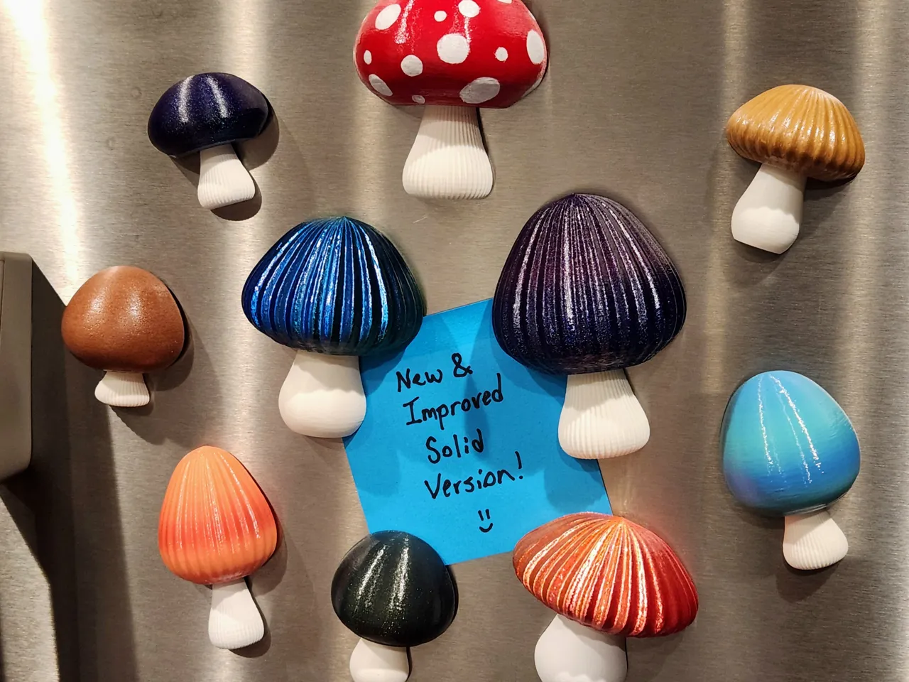Mix-and-Match Mushroom Magnets- NEW SOLID VERSION! view 2