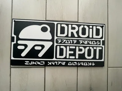 Droid Depot Star Wars Galaxy's Edge Sign