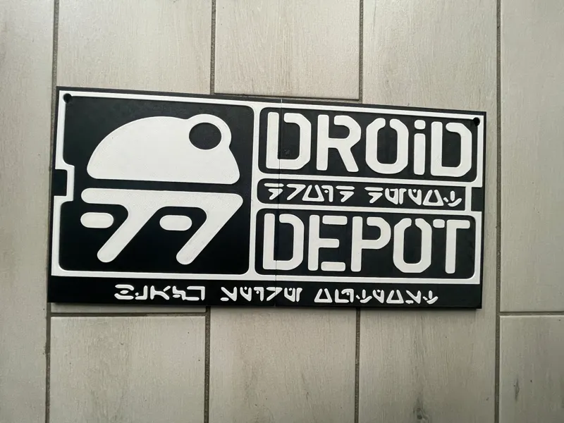 Panneau Droid Depot Star Wars Galaxy's Edge