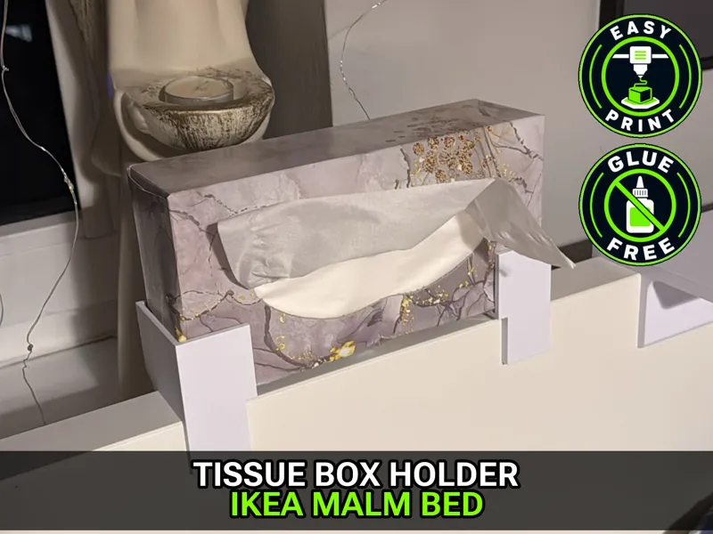Tissue Box Holder for IKEA MALM Headboard