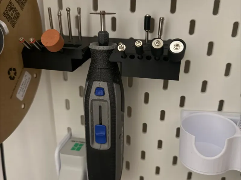 Porta utensili dremel e accessori per ikea Skadis