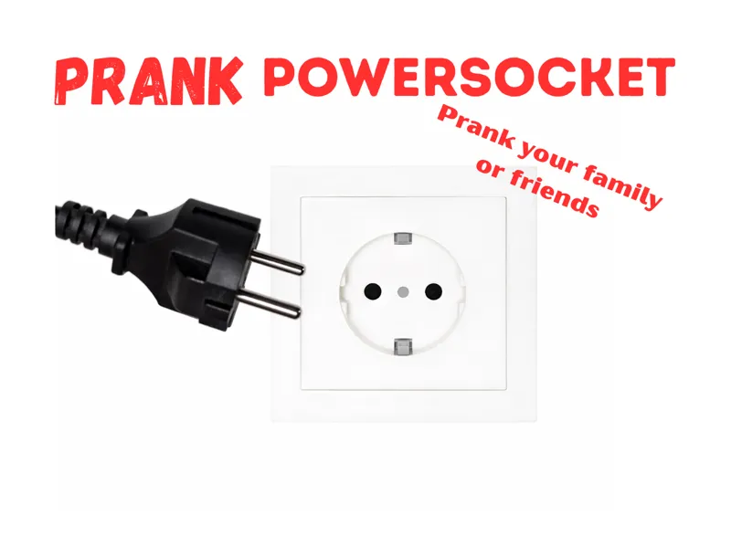 Realistische Prank Steckdose