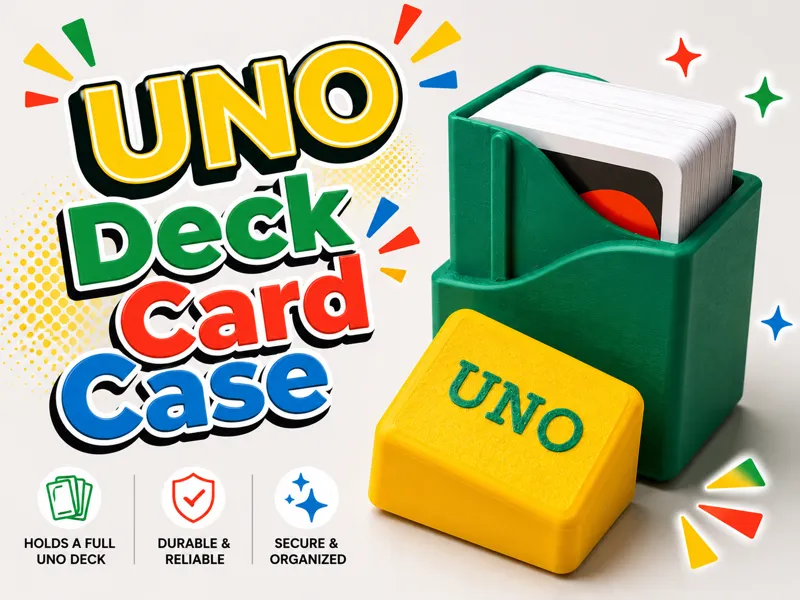 Parametric Card Case Remix - 112 Card UNO Deck