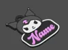 Black Kuromi Bottom Name Tag