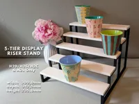 5-tier display riser stand