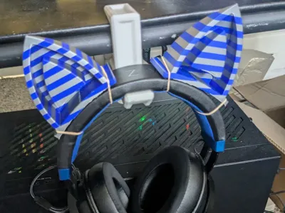 Zebra Headphone Cat Ears