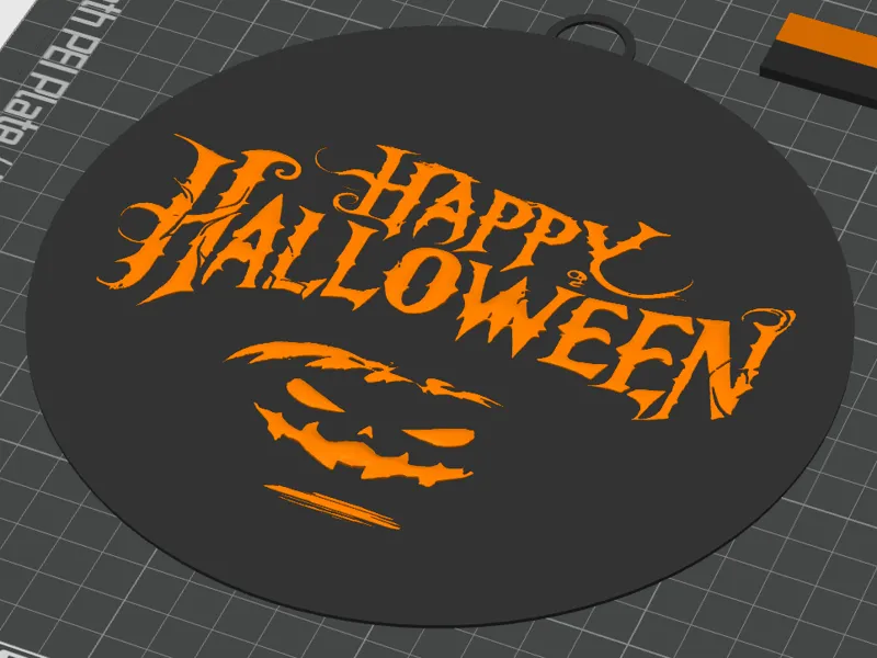 Happy Halloween Aufhänger Rund