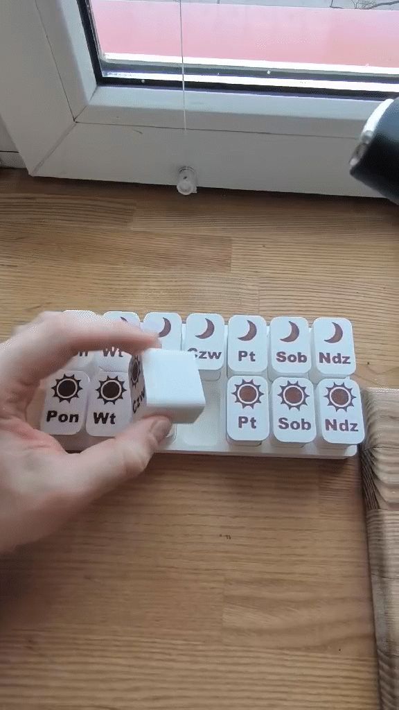 Pill Box, Pill Organizer Morning & Night