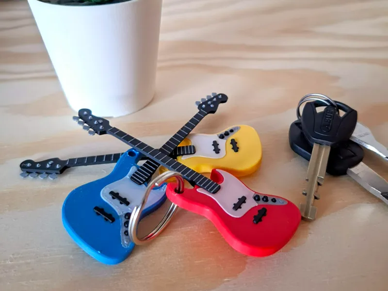 Fender Bass Guitar Keychain and magnet