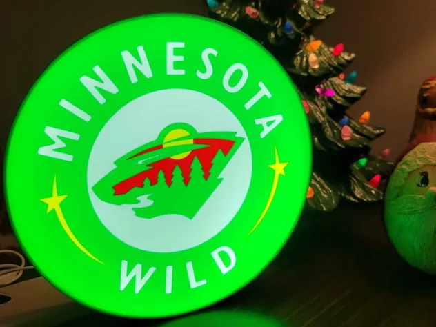 Minnesota Wild Hockey Lighted Sign