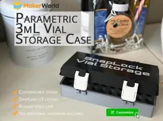 Parametric SnapLock 3mL Vial Rugged Storage Case
