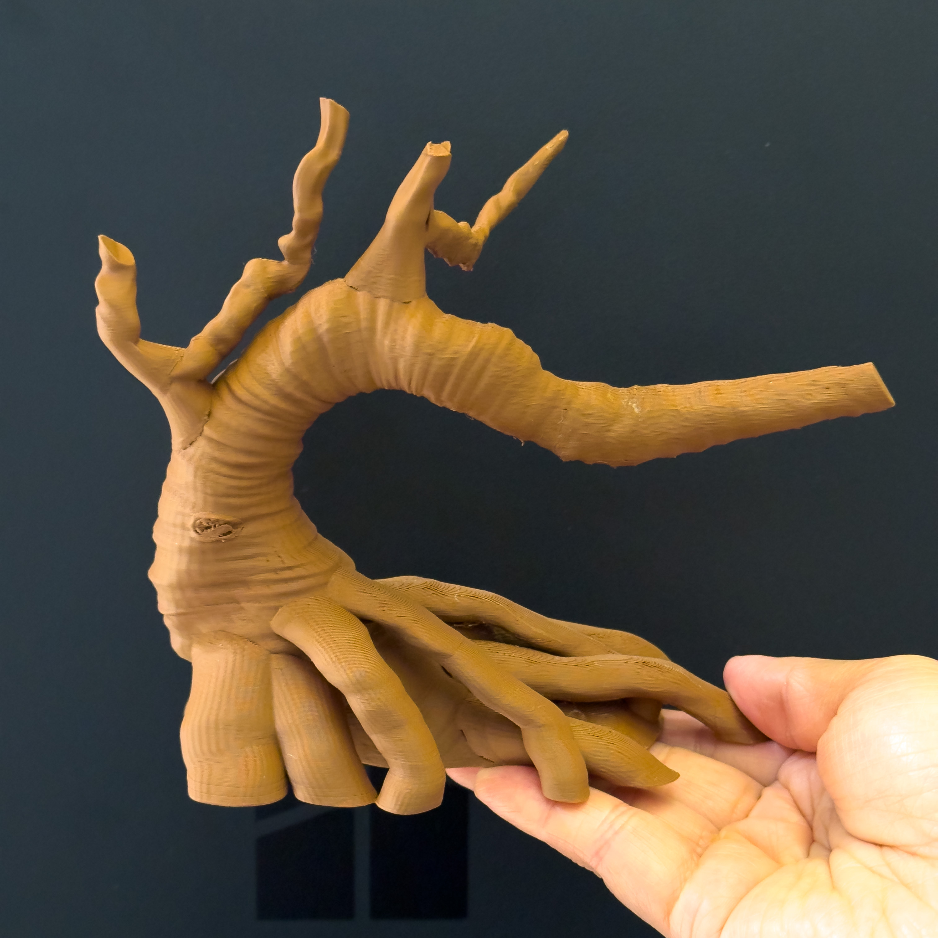 Miniatura 4 do modelo 3D 解压手撸蜥蜴(撸累了趴树上歇会）