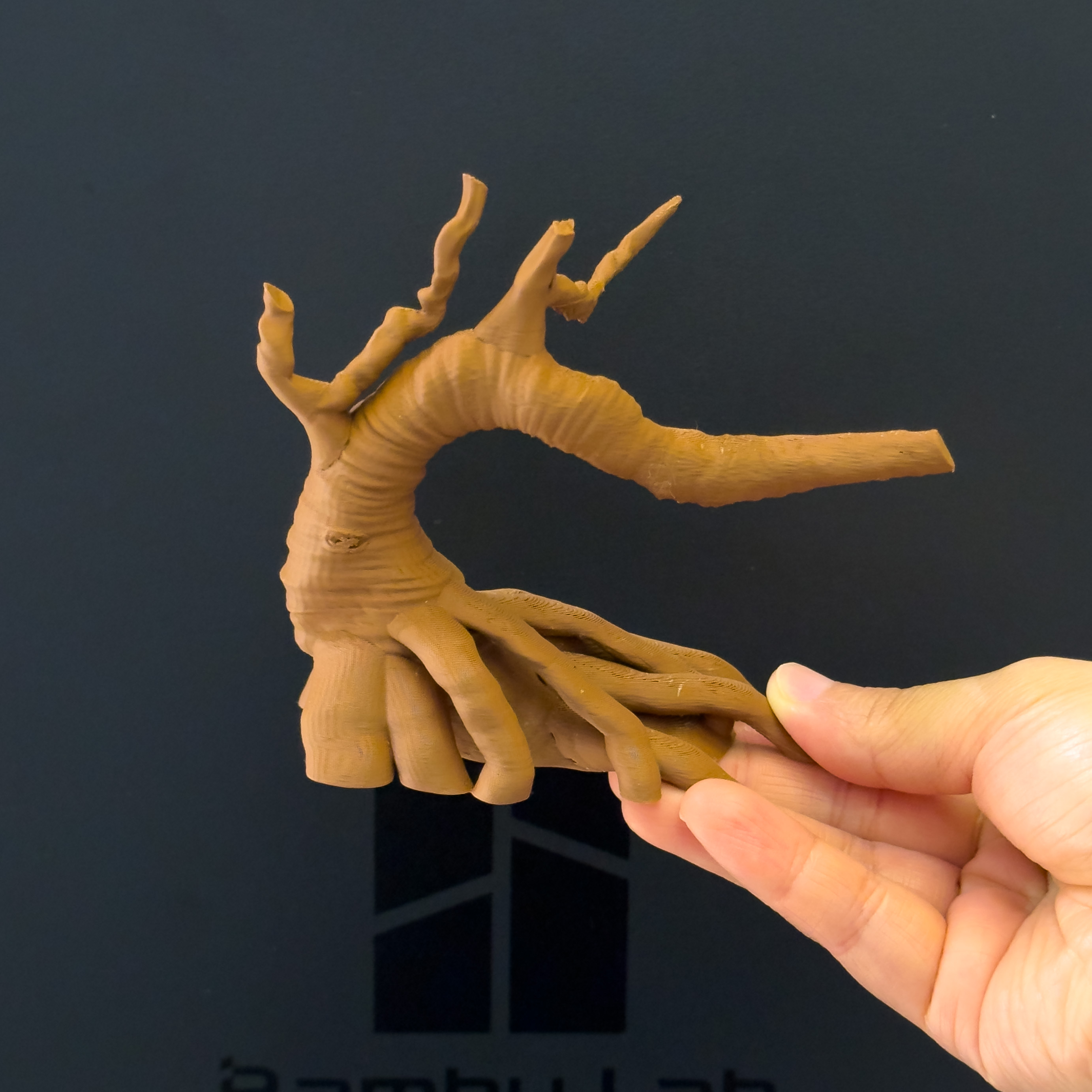 Miniatura 5 do modelo 3D 解压手撸蜥蜴(撸累了趴树上歇会）