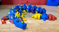 Dragon articulé sensibilisation à l'autisme — photo 4