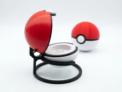 90° Display Stand for Functional Poké Ball