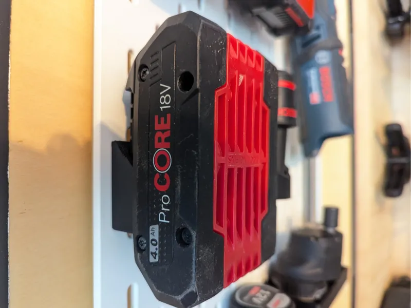 Skadis Supportless - Bosch 18V Battery Holder