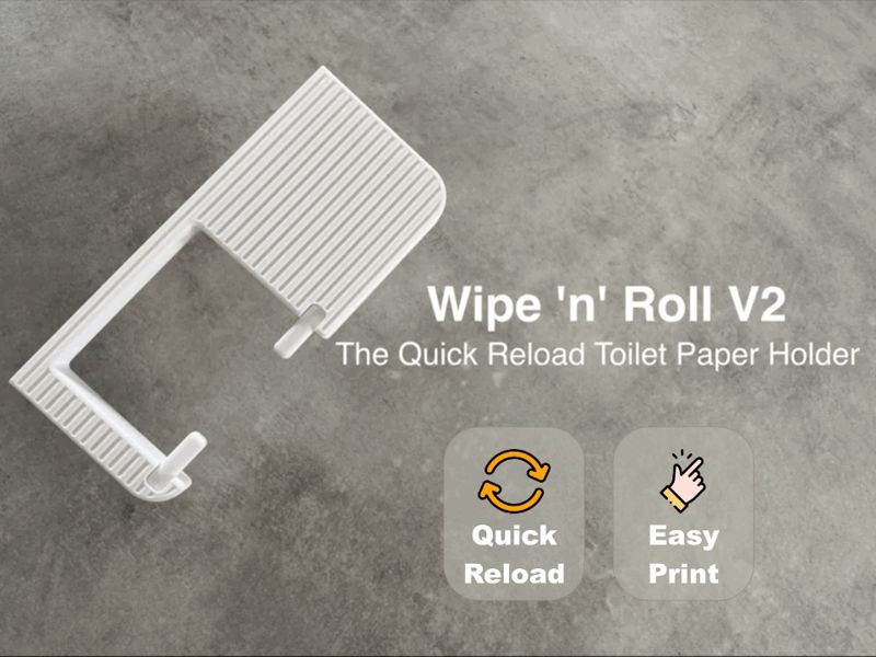 Wipe ’n’ Roll V2 - Quick Reload TP Holder