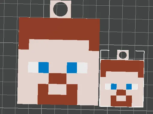 Steve minecraft keychains