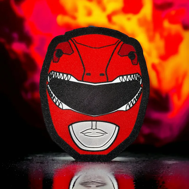 Red Power Ranger Helmet Lightbox Lamp LED Sign
