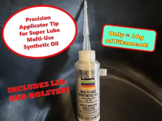Precision Tip, Lid, & Holder for Super Lube Oil