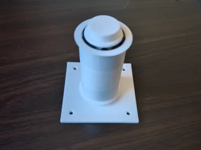 Filament spool wall holder with bearing