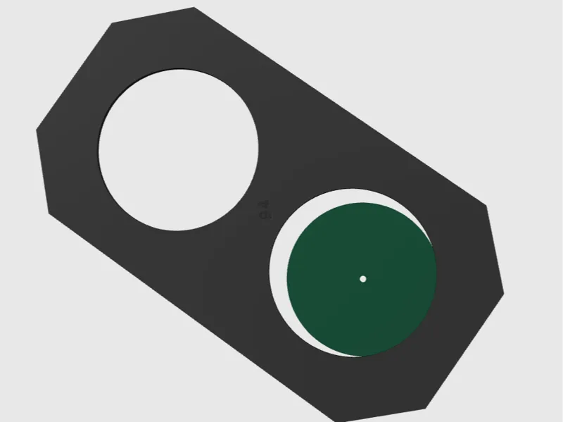 Dual 94mm Template with alignment Circle