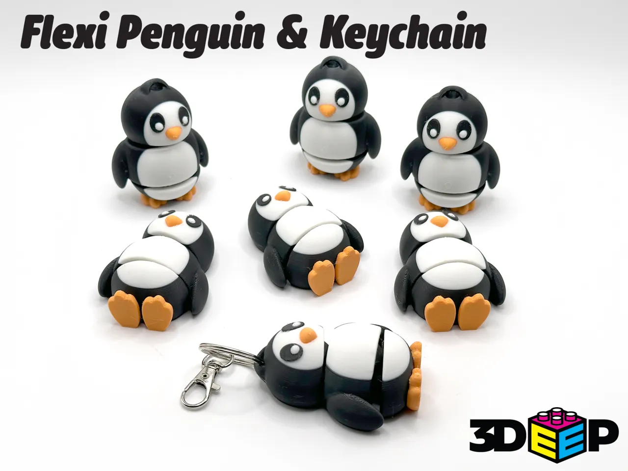 Flexi Penguin & Keychain No Supports No Supports view 2