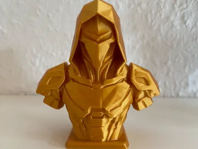 Cyberpunk Low Poly Bust