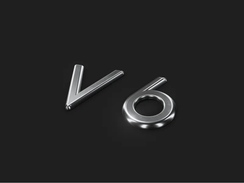 Ford Cougar V6 Emblem