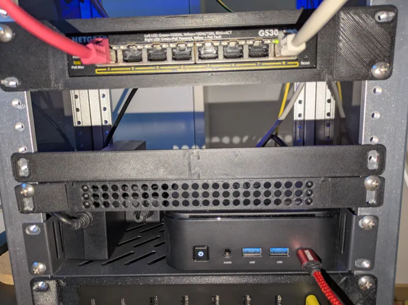 10" Rack Beefy Blank plate 1/2 U - A1 mini