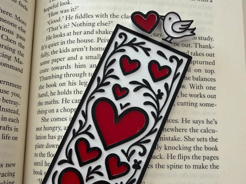 Lovebird bookmark 