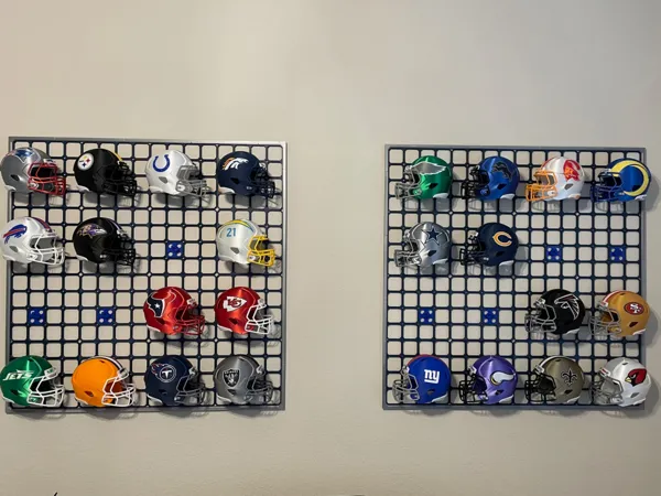Support mural pour casque de football américain