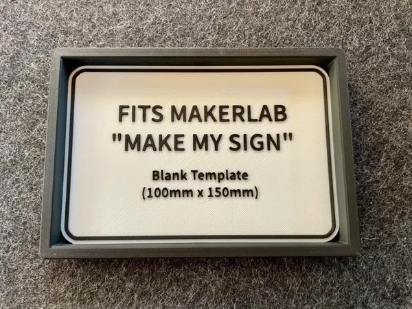 Cadre décoratif pour plaque personnalisée